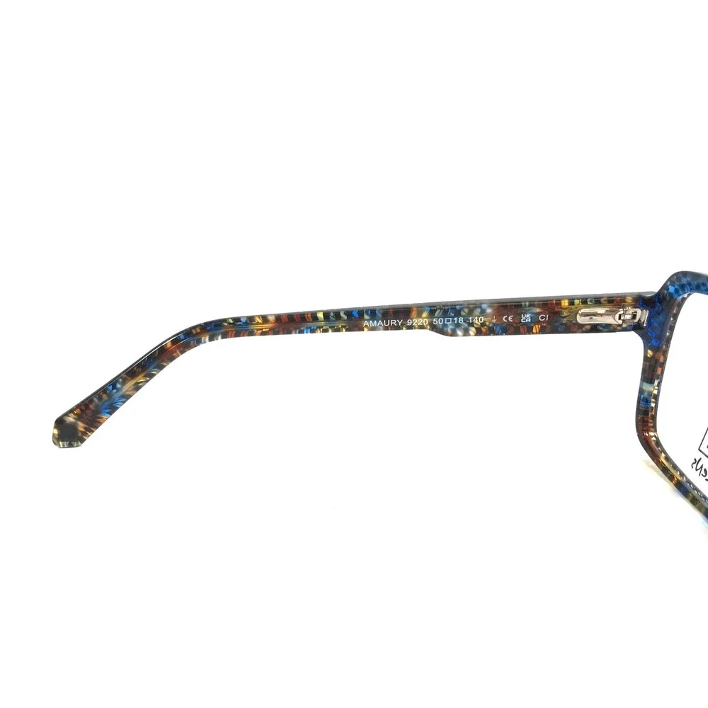 J.F. Rey Teens Eyeglasses Frames AMAURY 9220 Demi Blue Checkered 50-18-140